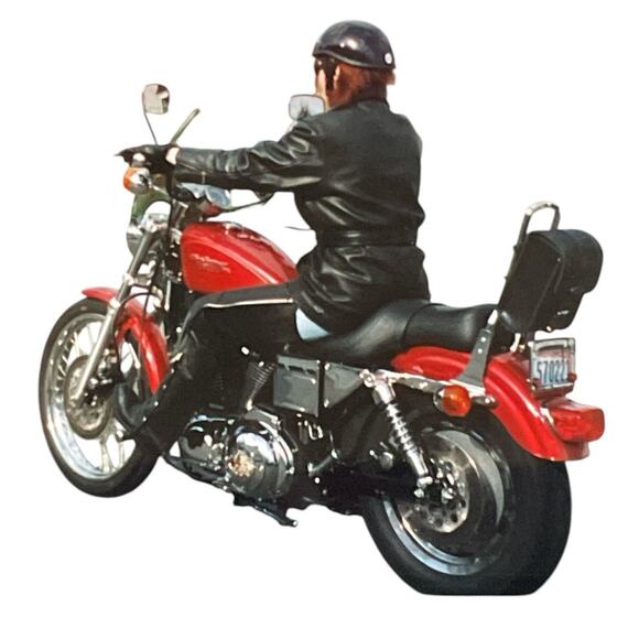 Tannery West 90s Black Leather Faux Fur Trim Coat size Small - Picture 15 of 15